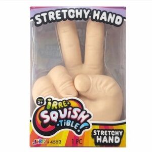 VIRAL Squishy STRETCHY HAND PEACE SIGN Squish Toy 5" NEW RELEASE • Jaru